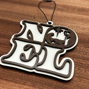 Ornament - NOEL - Wooden - Handmade - Nativity